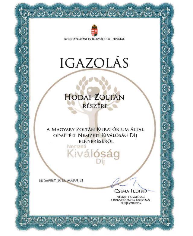 Nemzeti Kivalosag Dij