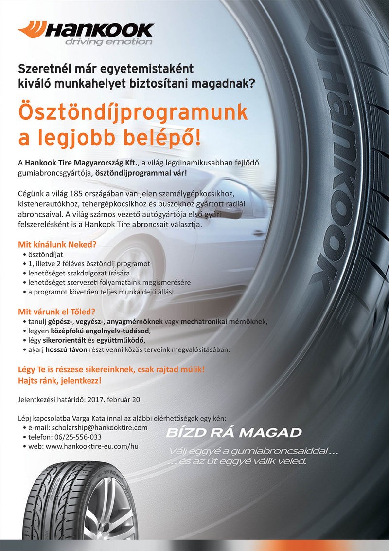 Hankook osztondij